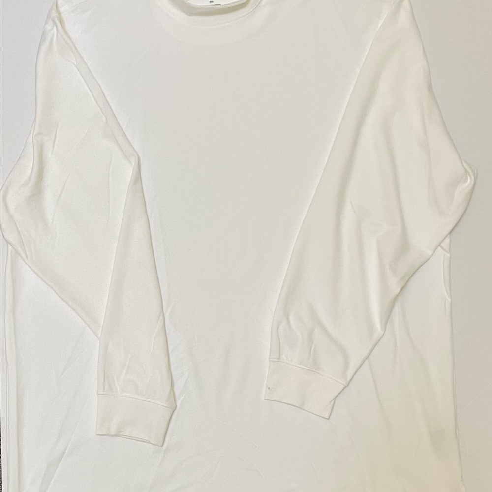 Donald Ross Core Long Sleeve Mock Neck White XXL